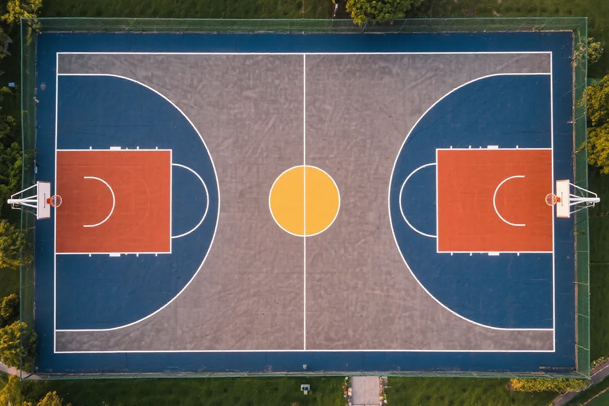 篮球场俯视图