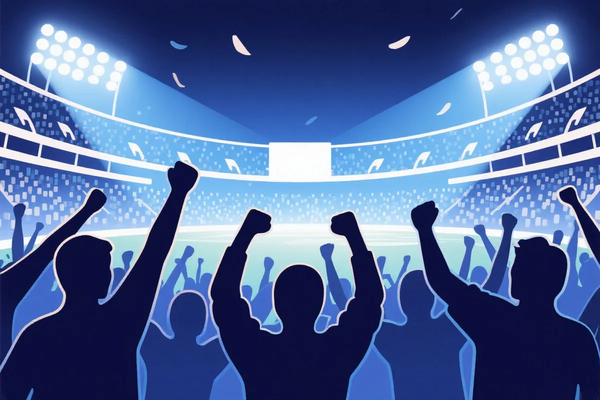 体育场观众抽象图